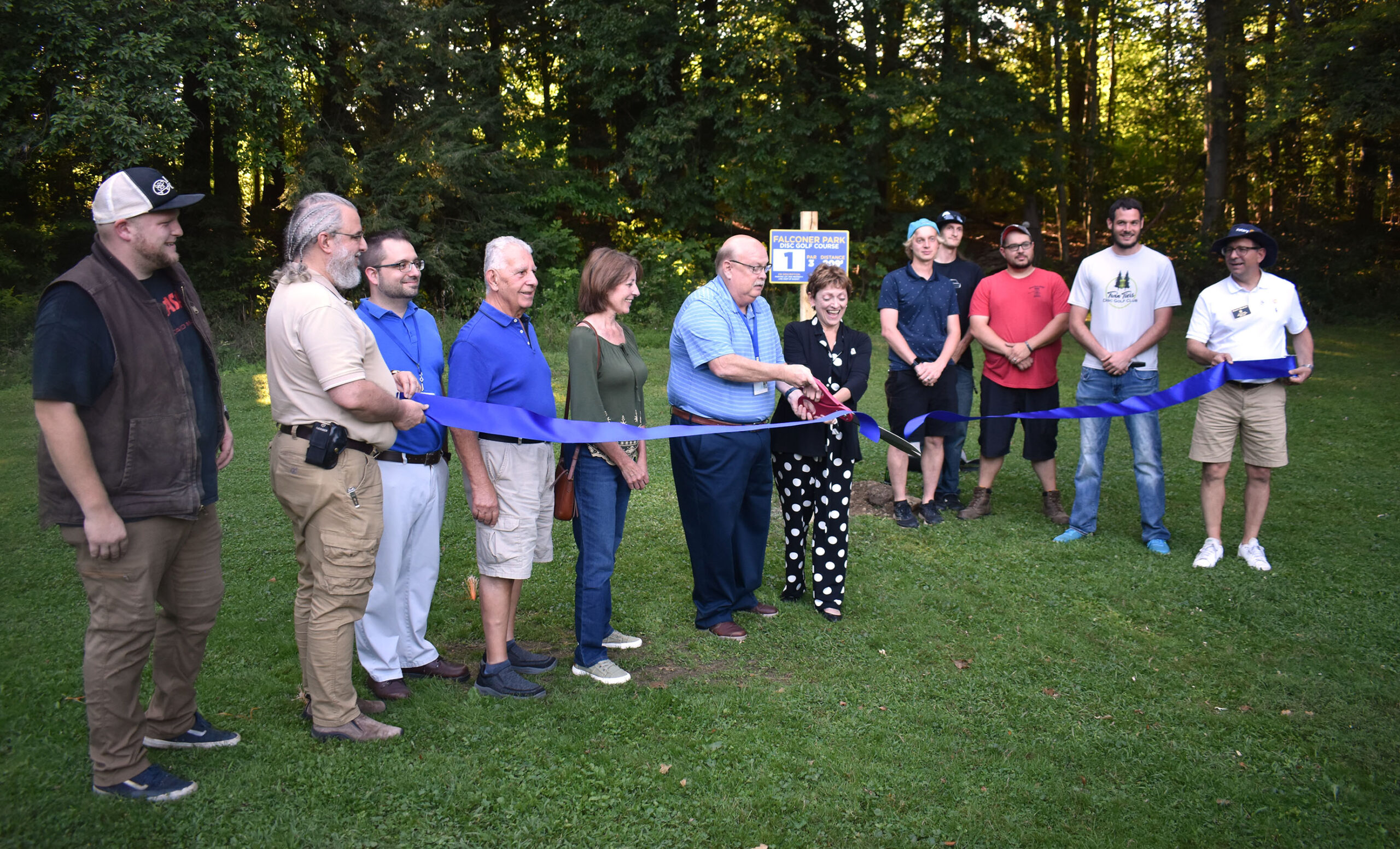 Ribbon Cut On New Disc Golf Course At Falconer Village Park News